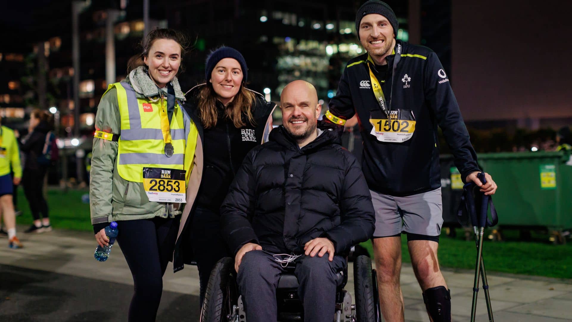 Mark Pollock, Paula Cunniffe and runners 